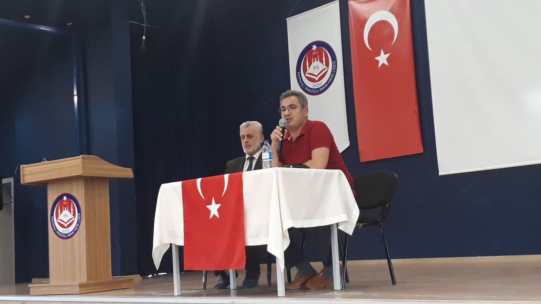 Ilçe Kaymakamımız Sayın Mustafa İkbal EŞKİ tarafından yeni eğitim öğretim yılı değerlendirme toplantısı yapıldı.