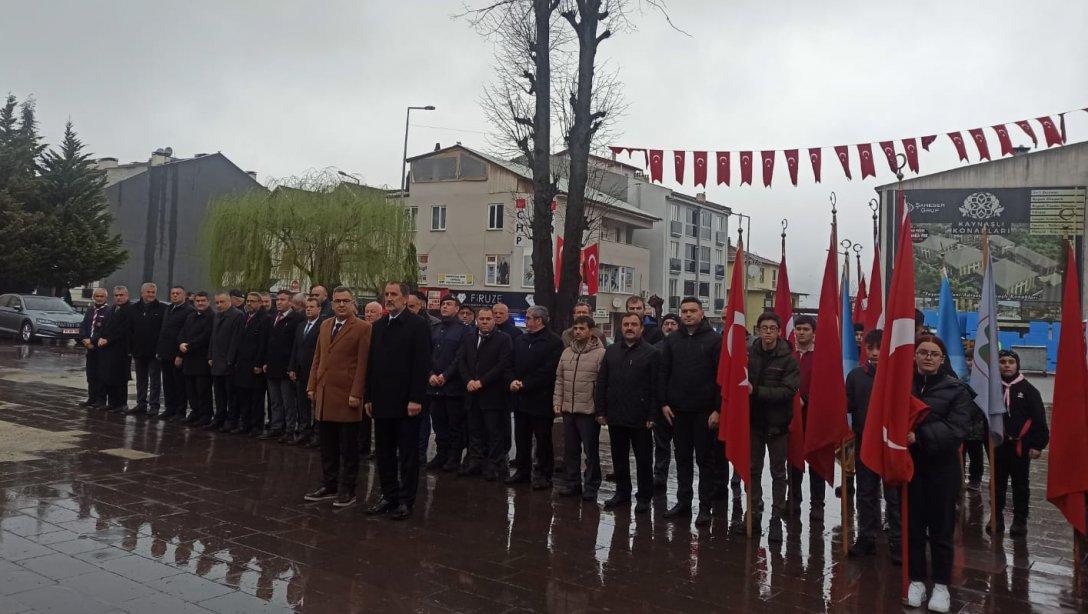 18 Mart Çanakkale Zaferi ve Şehitleri Anma Günü Çelenk Sunma Töreni Yapıldı.